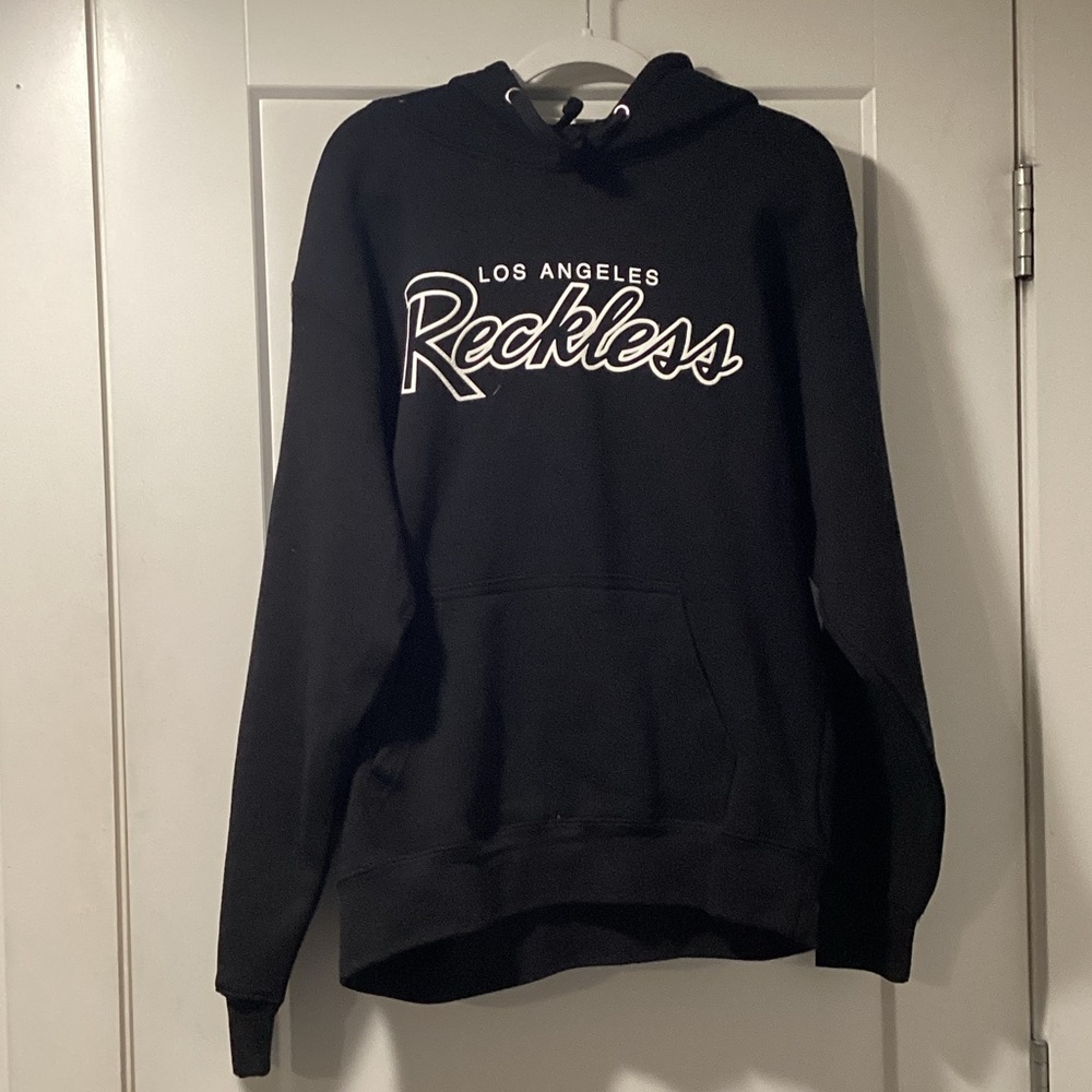 NWOT YR Size S Black Los Angeles Reckless Hoodie‎